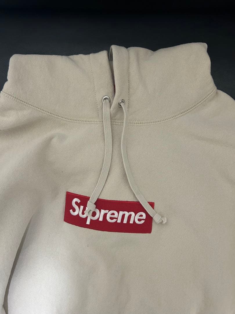 トップス Supreme Box Logo Hooded Sweatshirt Stone