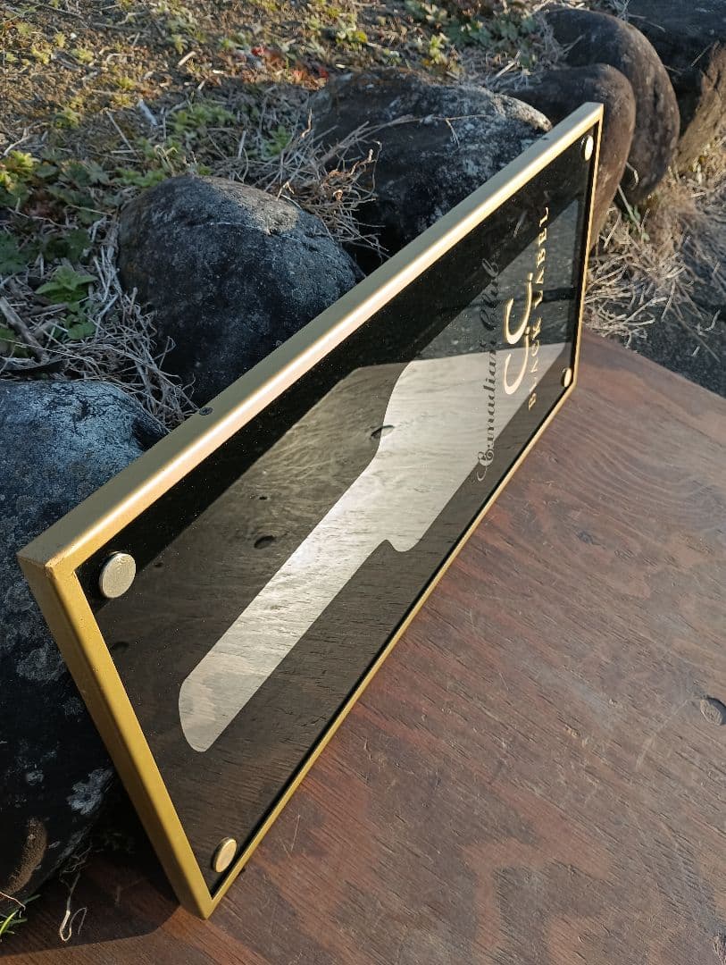 非売品　ヴィンテージ　パブミラー　カナディアンクラブ ゴールド　金属　C.C.