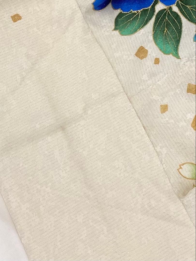 振袖 豪華 銀通し 刺繍 金彩 紋意匠 身丈168cm パールトーン加工済