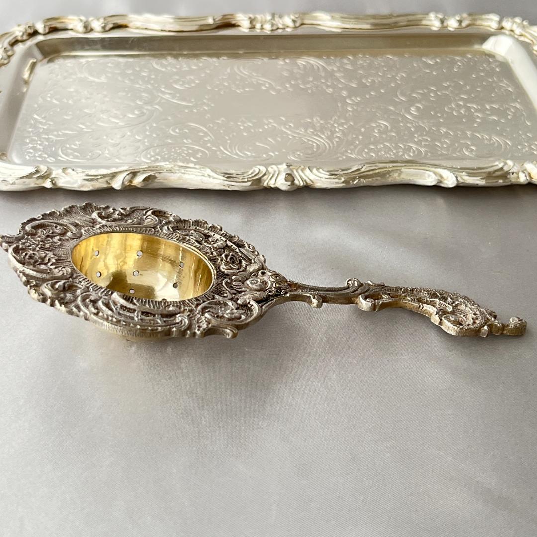 【ドイツ】天使のティーストレナー【シルバープレート】15cm