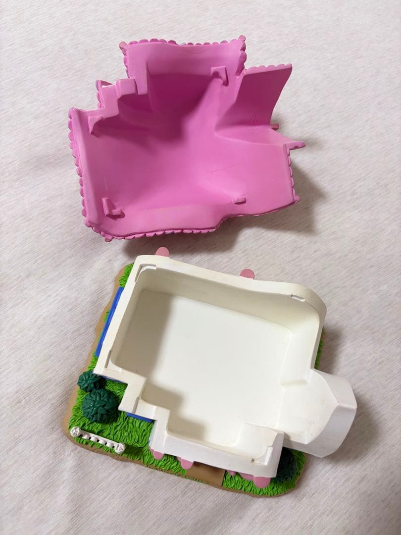 【約30年前の非売品、UCC当選品】ミッキー ミニー ドナルドの家 陶器置物