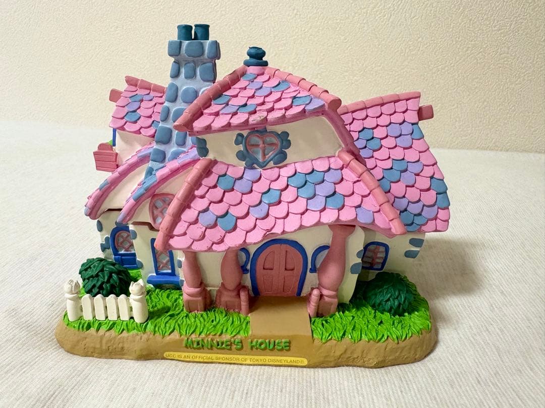 【約30年前の非売品、UCC当選品】ミッキー ミニー ドナルドの家 陶器置物