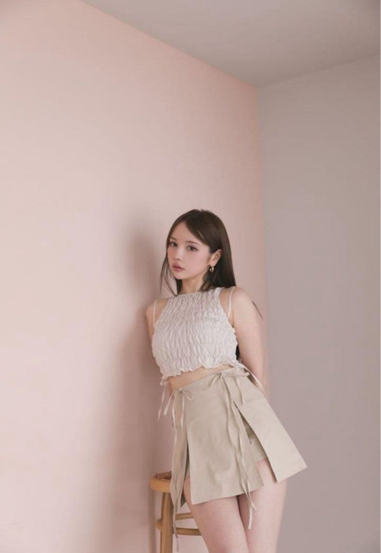 m*読様 andmary メイシャーリングトップス　May shirring t