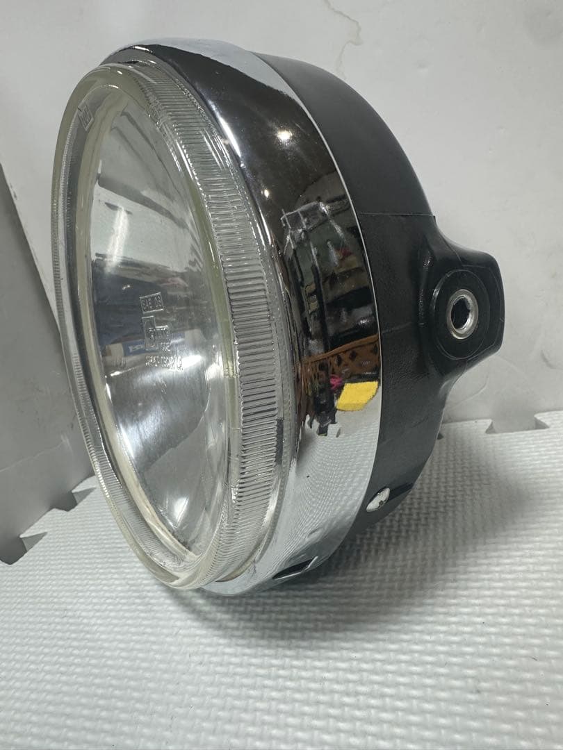 当時物シビエスーパーオスカー180πシビエ凹みレンズ付きヘッドライト/マーシャル