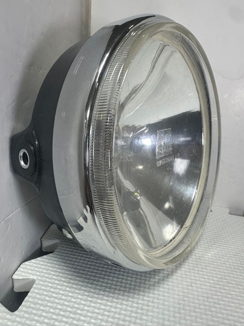 当時物シビエスーパーオスカー180πシビエ凹みレンズ付きヘッドライト/マーシャル