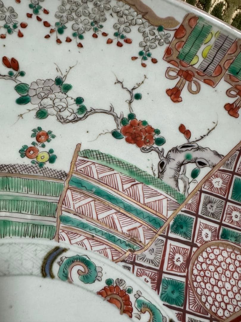 特大大皿！古伊万里　江戸時代　素敵な柄