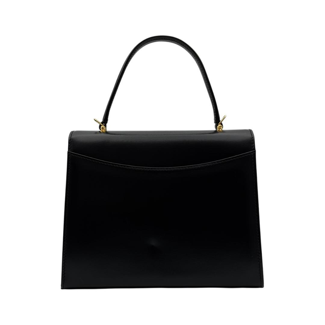 【美品】ロウナーロンドン ロイヤル 2way ハンドバッグ ショルダーバッグ 黒