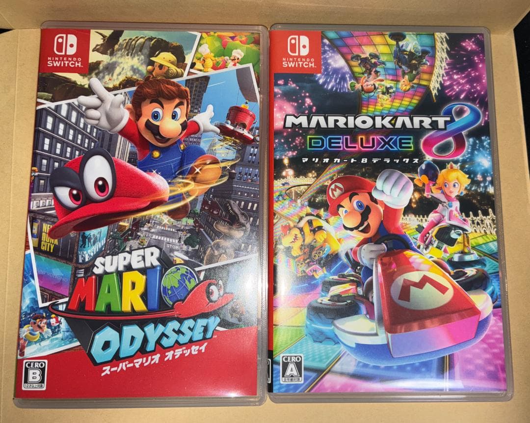 【中古】スーパーマリオオデッセイ マリオカート8 セット switchソフト