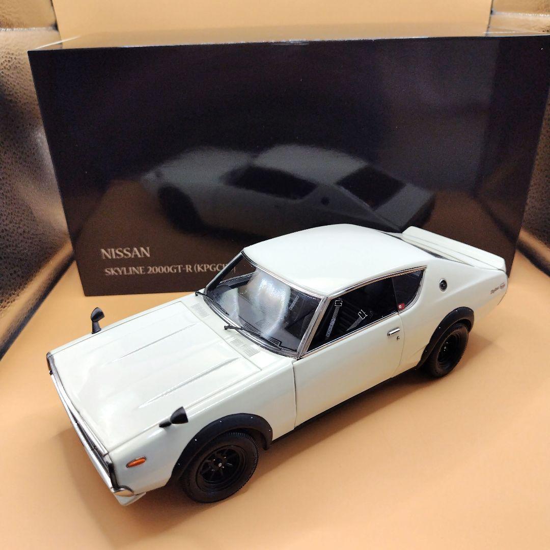 京商 1/18スカイラインGT−R ケンメリ KPGC110 ホワイト