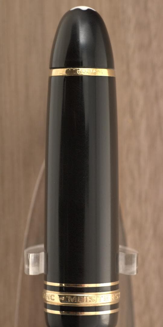 ★美品★　モンブラン　万年筆　149　18C　三帯　F　エボナイト芯　箱インク