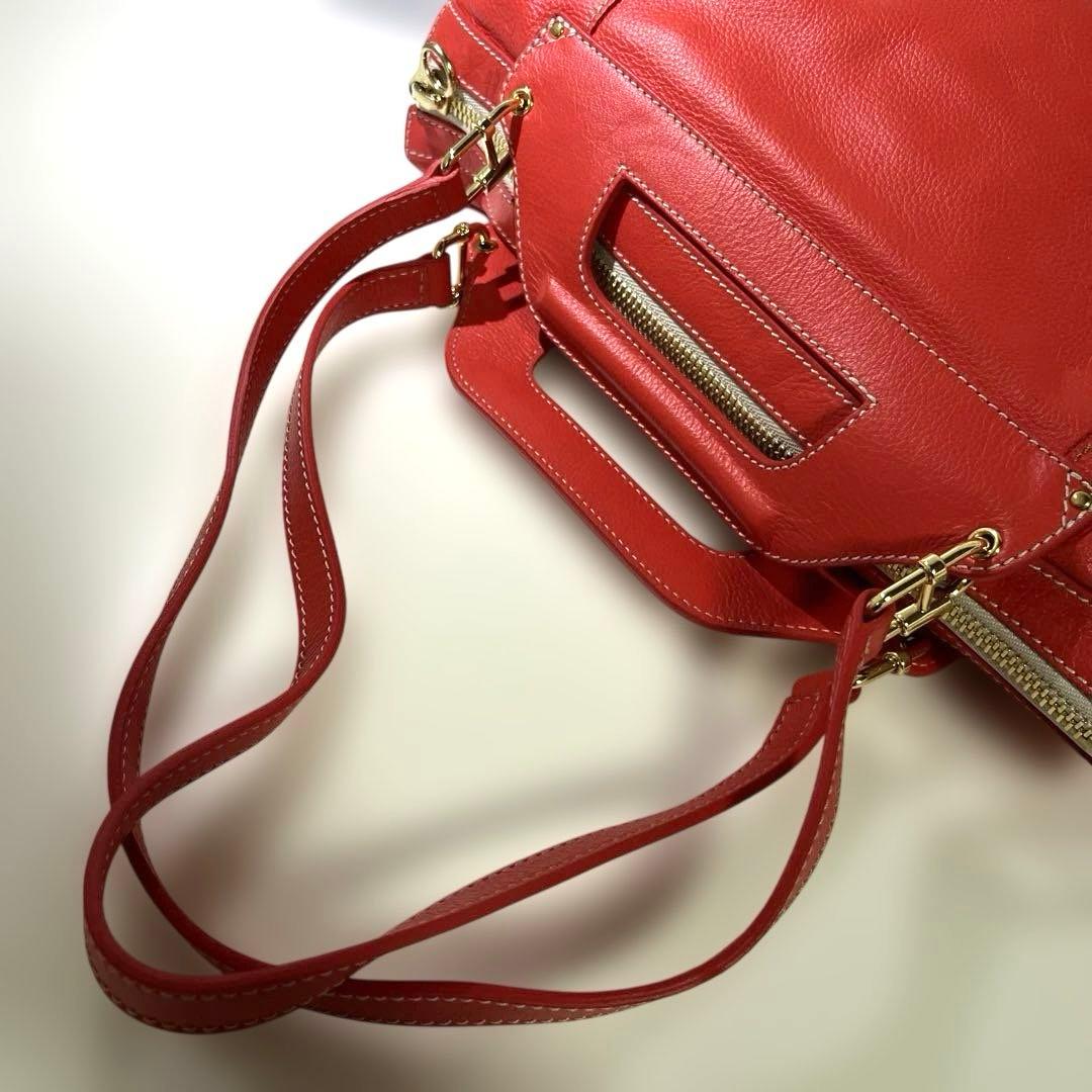 【F】未使用タグ付き！シーバイクロエ　see by chloe バッグ　赤