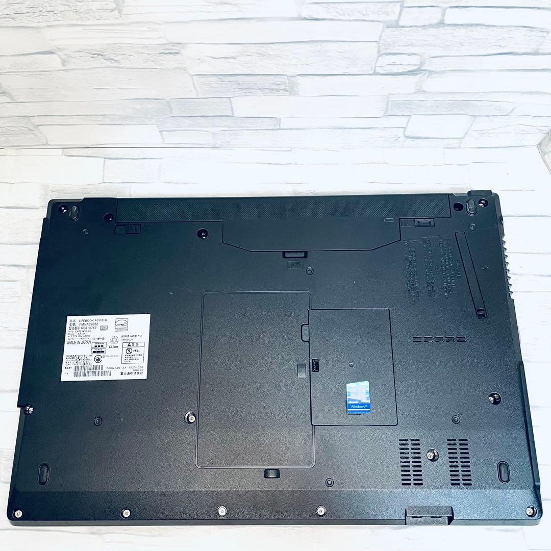 富士通 ノートPC 第10世代 office DVD 大容量500GB 16GB