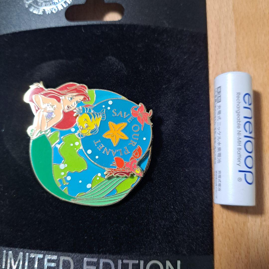 ディズニー　リトルマーメイド　アリエル　スピナーピンバッジ　LE250