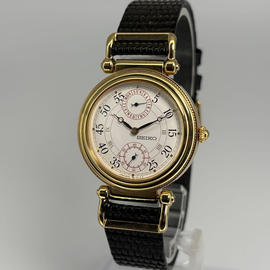 新品同様品 SEIKO セイコー ヌーヴォ 高級クォーツ腕時計 電池交換済