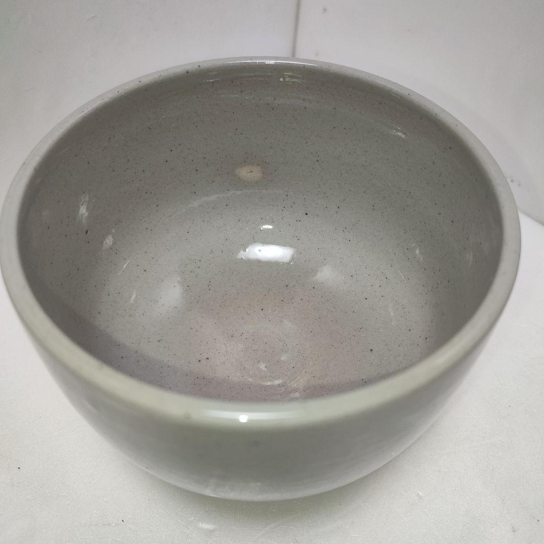 茶碗　膳所焼　岩崎新定　而妙斎筆