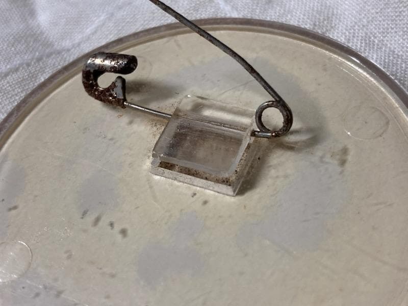 【超希少・昭和当時物】キャンディキャンディ プラスチック製バッジ ピンクの縁