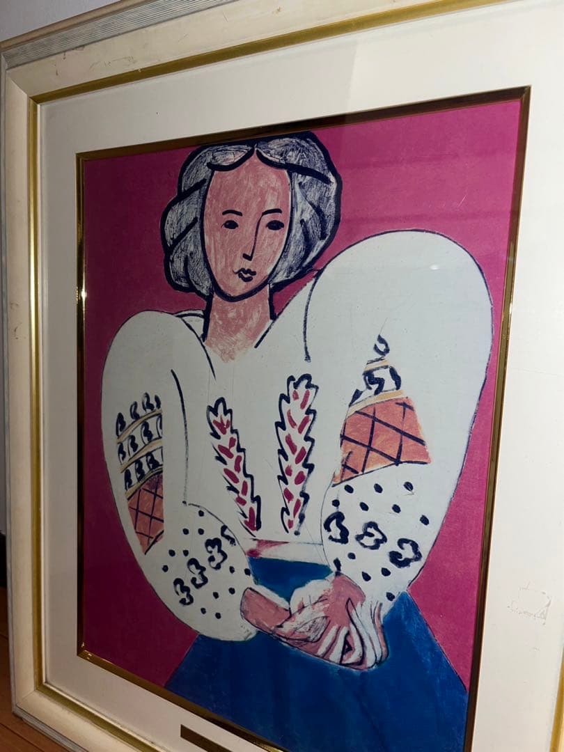 アンリマティス　ルーマニア風のブラウス　複製画　ポラロイドミュージアムレプリカ