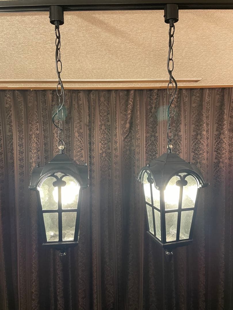 ペンダイトライト 街灯 照明 ダクトレール 間接照明 ２個セット ヴィンテージ