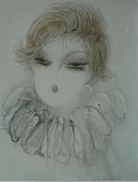 油絵 菅家令子 絵 絵画 インテリア F6-081412 人物 女性像