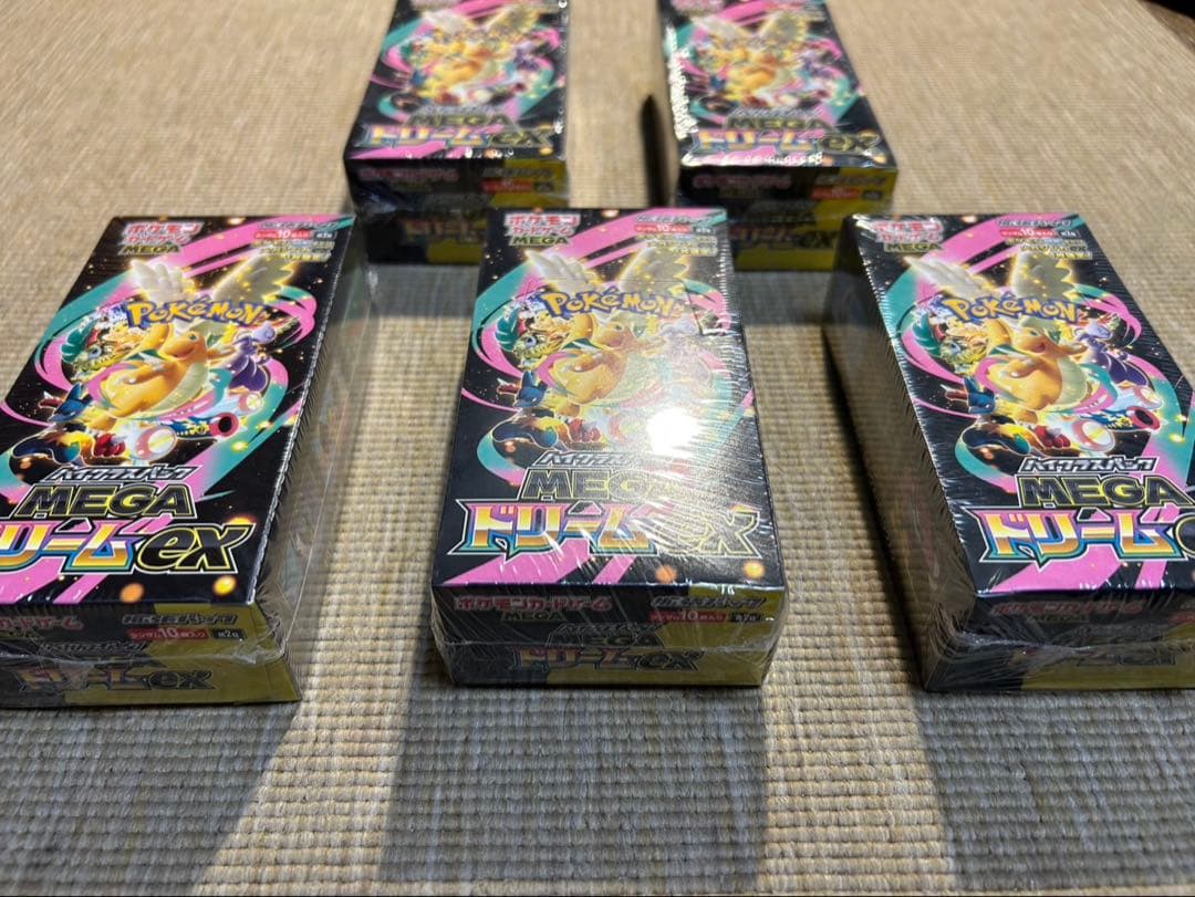 ポケモンカード MEGAドリームex 5BOX シュリンク付　最安値！！