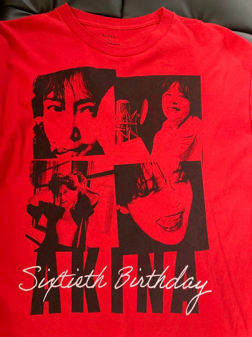 中森明菜☆ALDEA FC限定☆還暦祝いT☆赤☆Mサイズ☆レア☆クリーニング済み