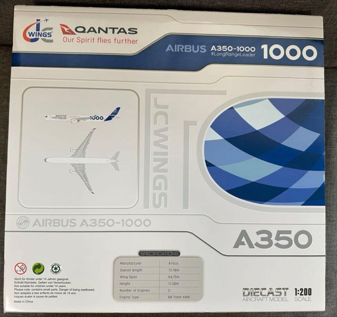 航空機・ヘリコプター JC WINGS 1/200 A350-1000 QANTAS