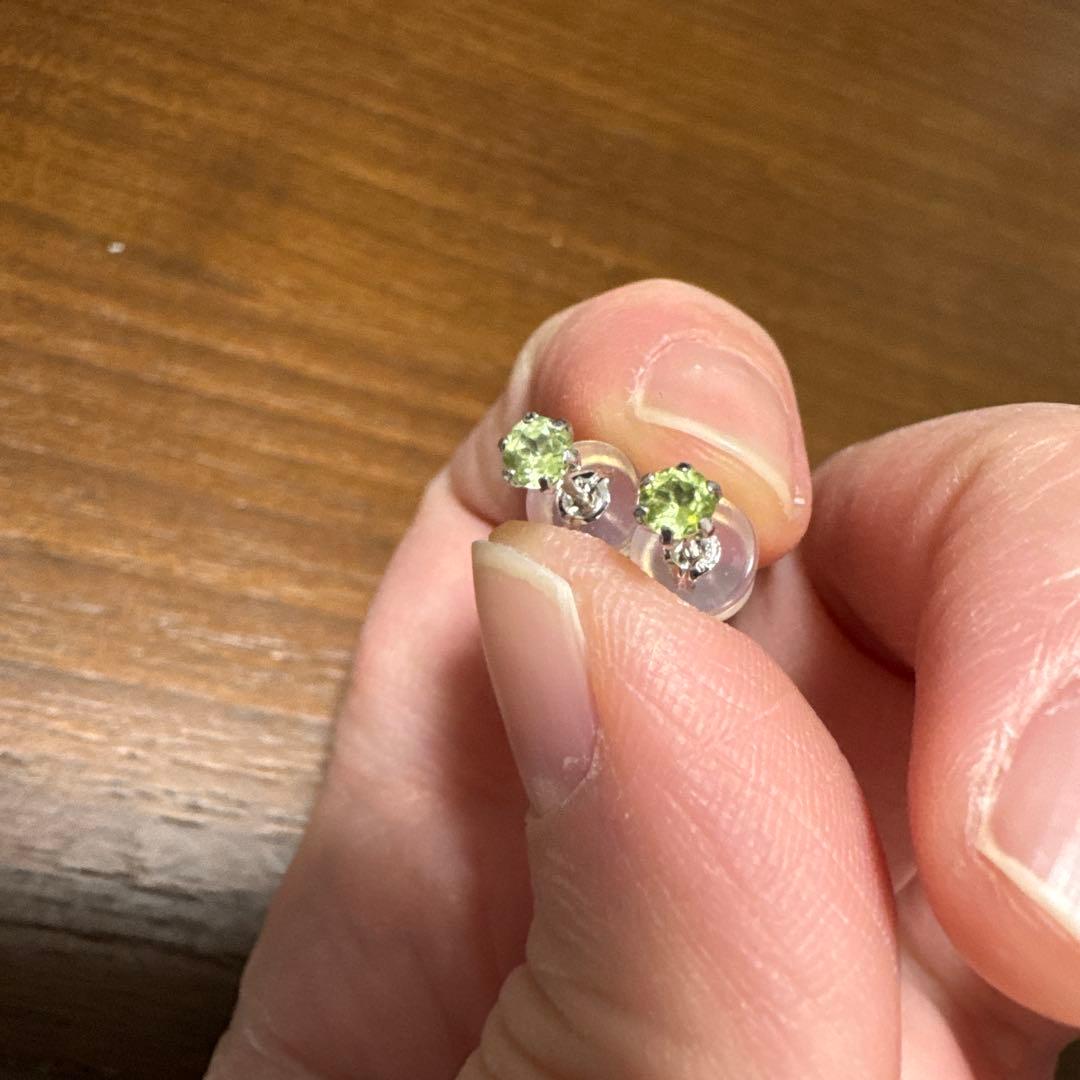 マリガーネット ピアス PT900 3mm