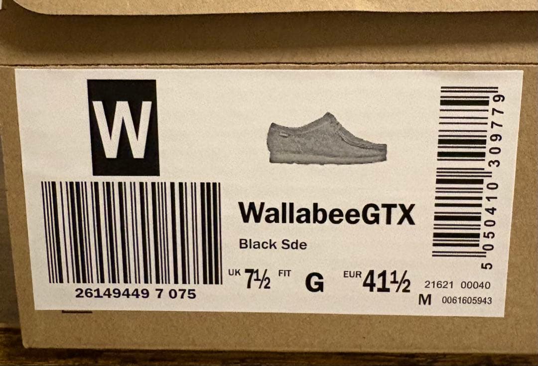 Clarks クラークス ワラビー ゴアテックス ブラックスエード