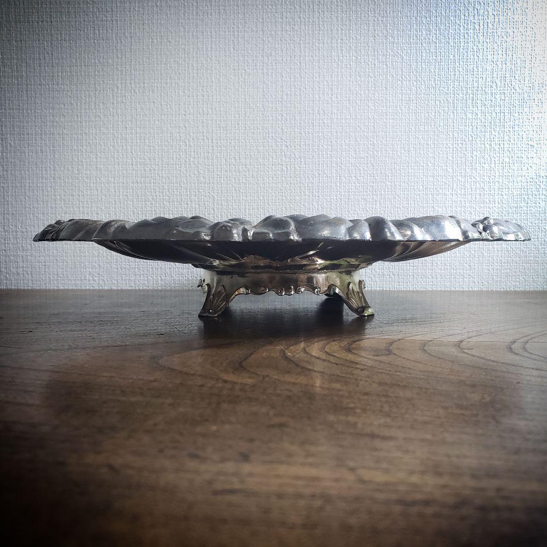 フルーツトレイ 果物皿 シルバープレート ミッドセンチュリー アンティーク