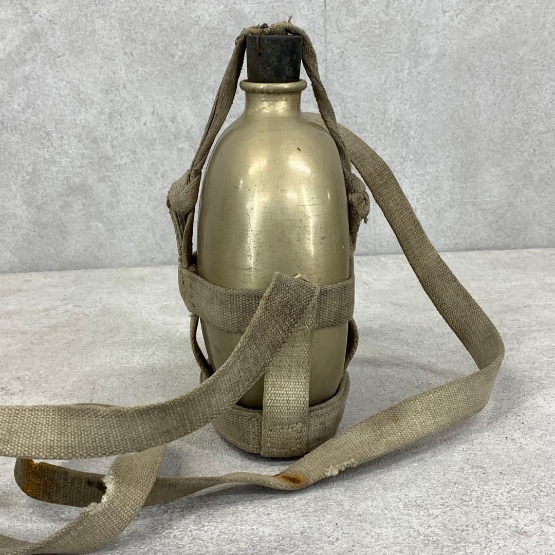 【Cy'shops】旧日本軍将校鞄 星印 水筒 当時物 時代物