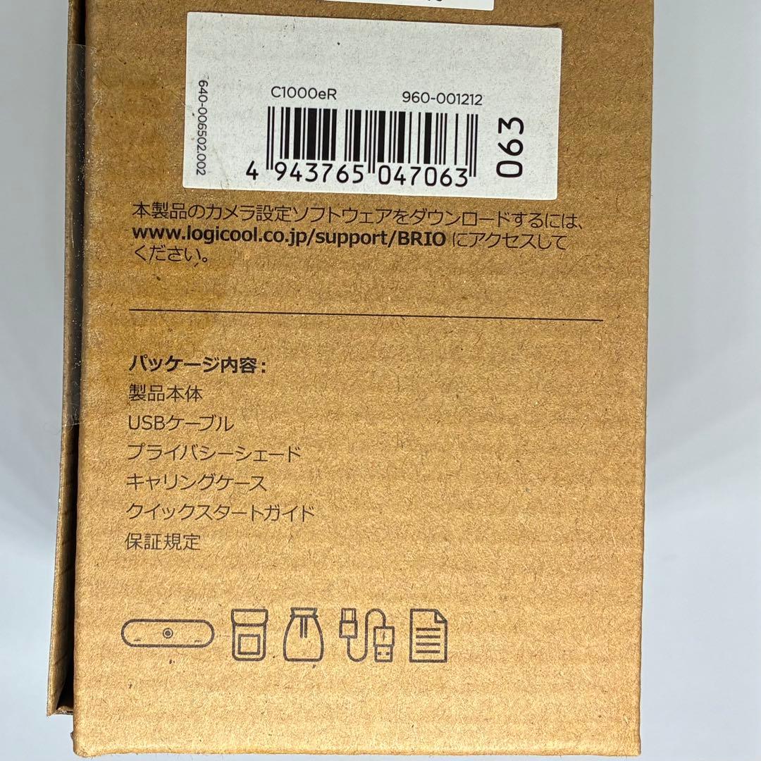 新品　logicool BRIO ウェブカメラ　C1000eR