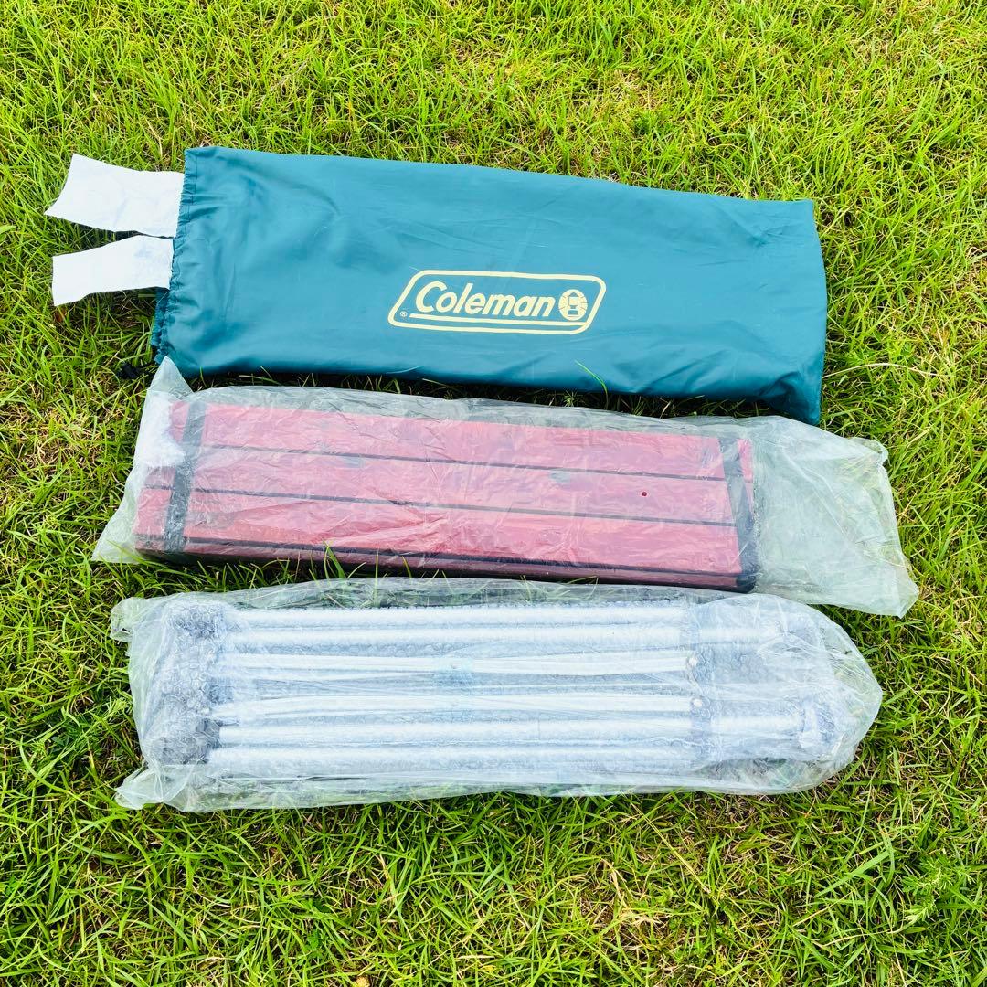 【使用感少】コールマン Coleman ウッドロールテーブル 廃盤カラー