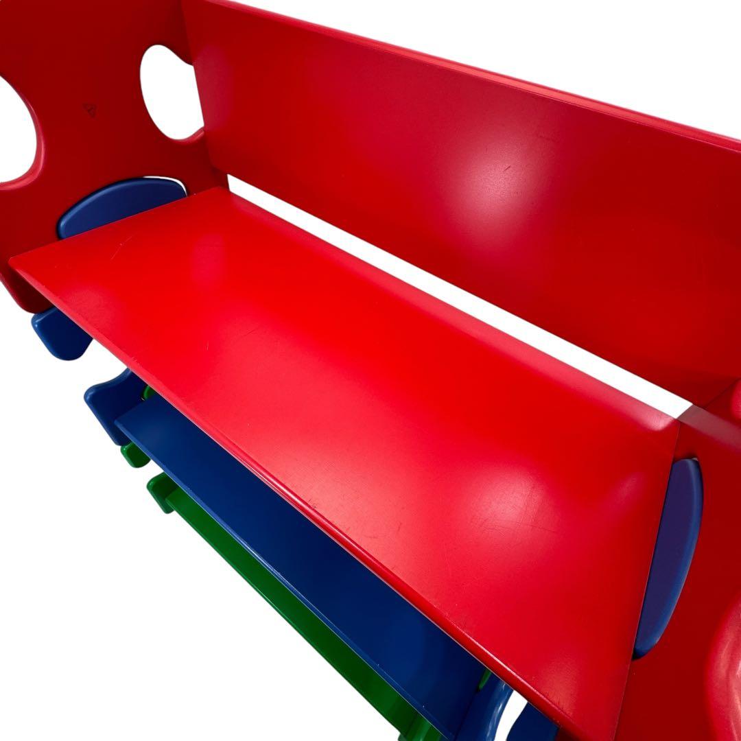 KidKraft 木製パズルピース本棚 3つの棚付き プライマリー