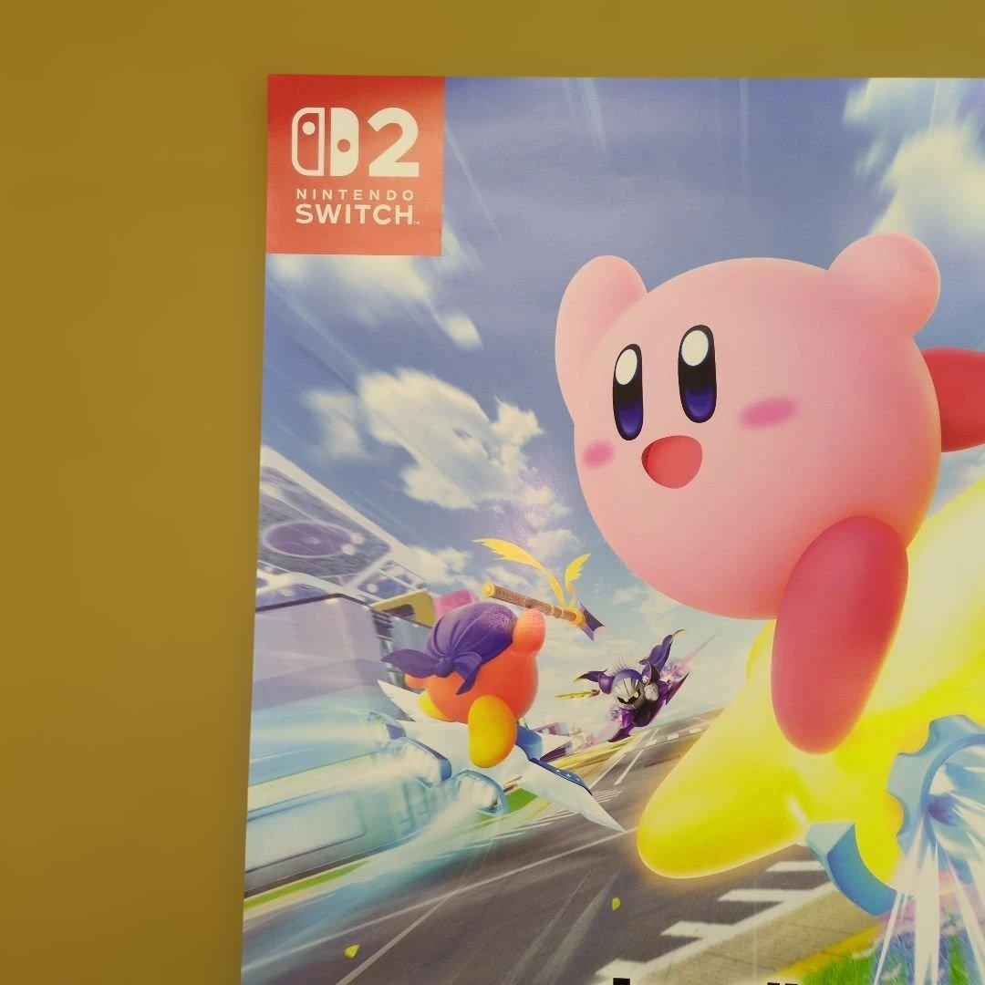 【非売品】スイッチ2ソフト　カービィのエアライダー 店頭告知用B2ポスター