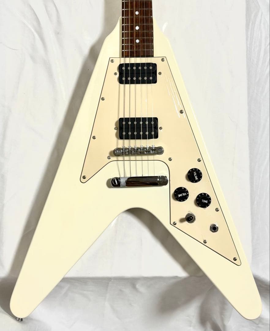 【新品弦張替済】Photo Genic エレキギター フライングV