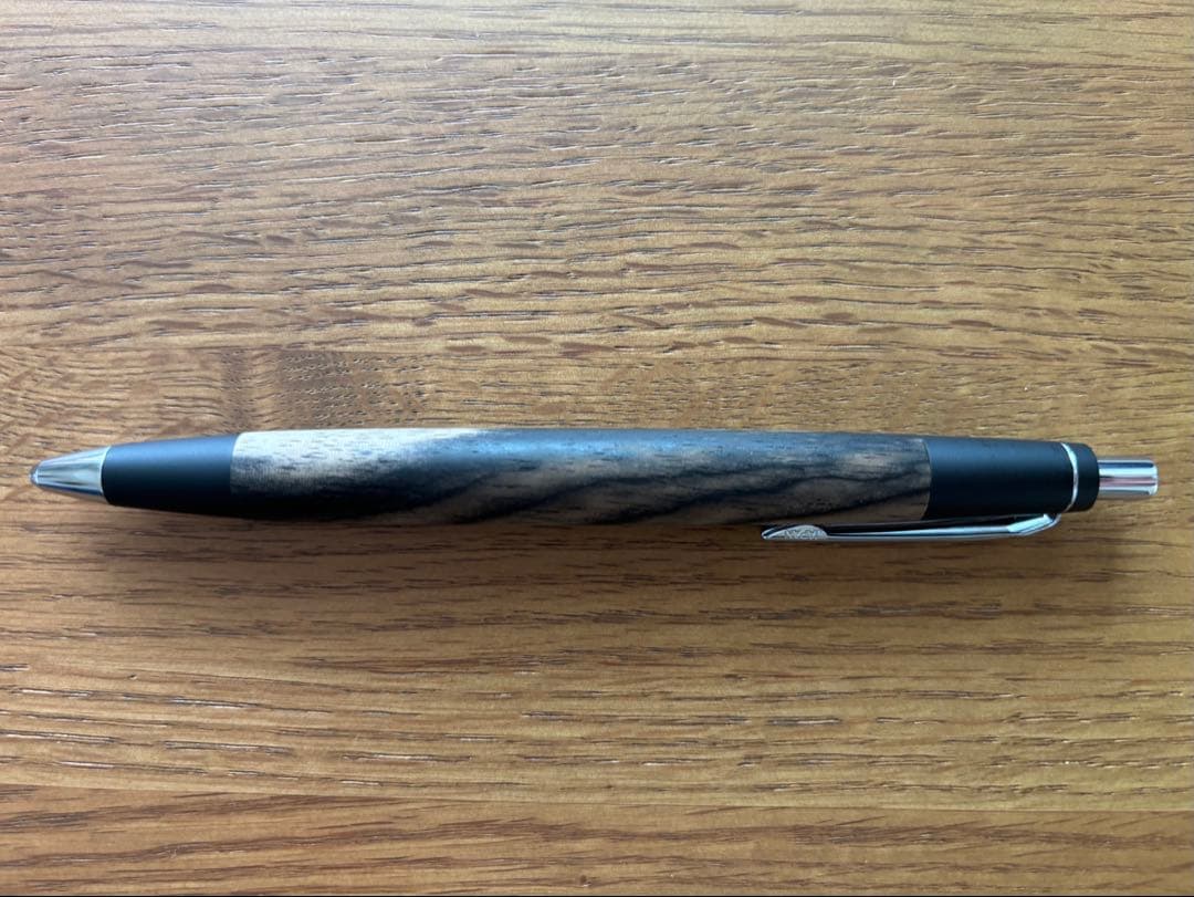 野原工芸 特上黒柿 シャーペン【シルバー金具】