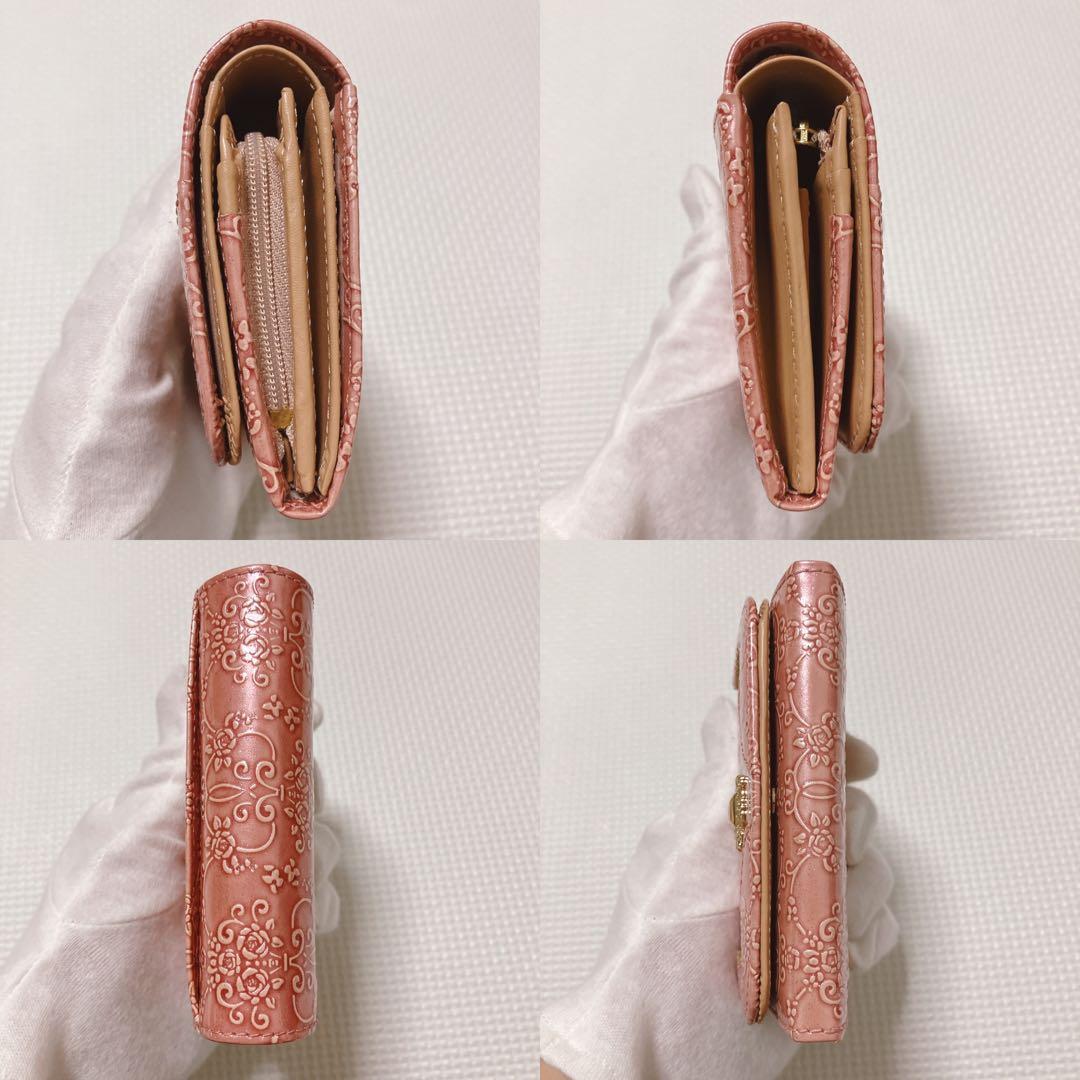 未使用　ANNA SUI アナスイ　二つ折り財布　ルーミー ピンク
