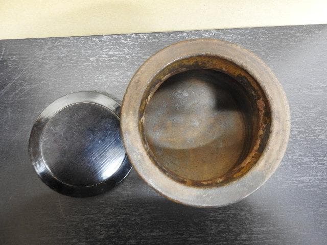 古瀬戸水指　時代箱　箱書きあり　MA468