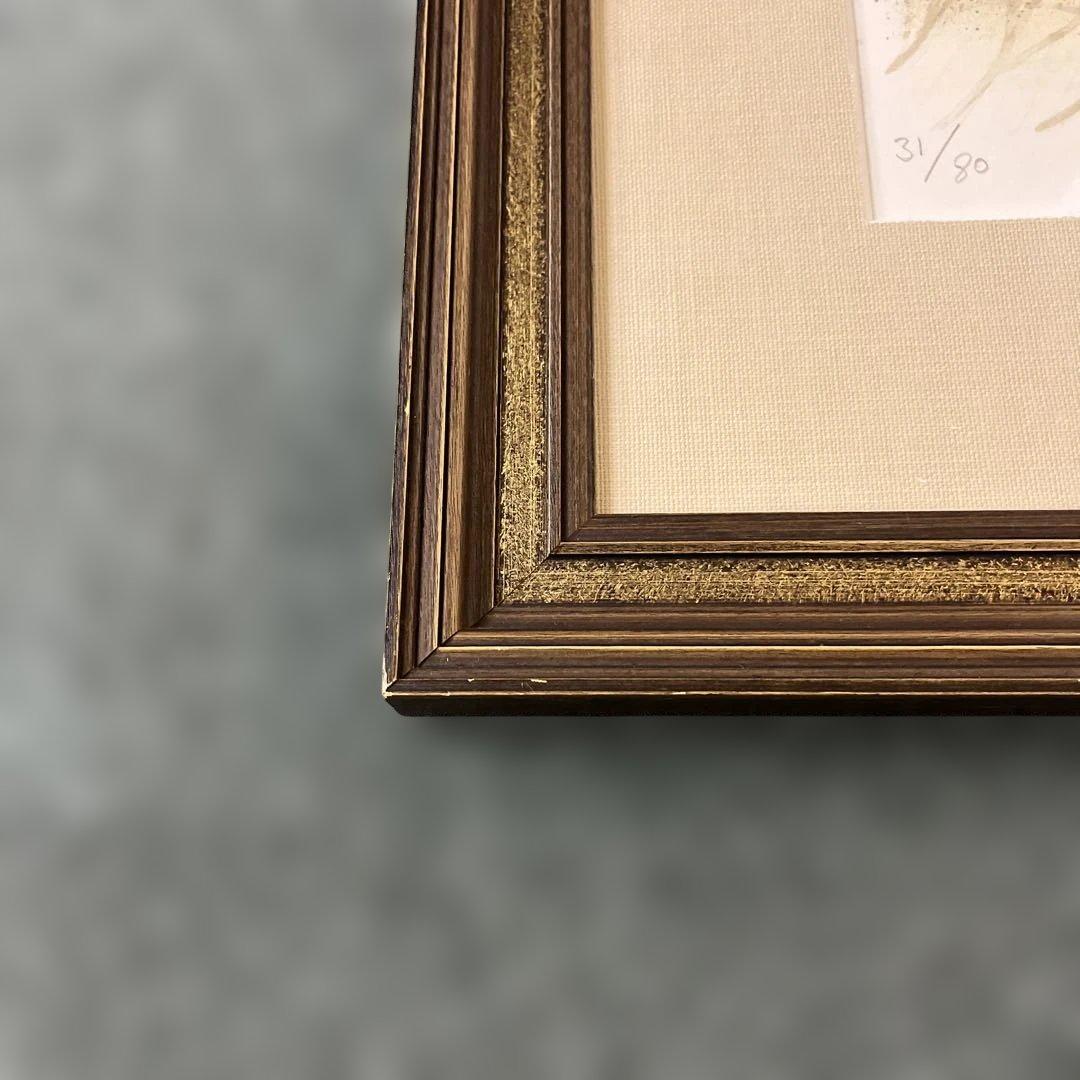 【美品・レア】アンドレブラジリエのリトグラフ 珊瑚色の隊列