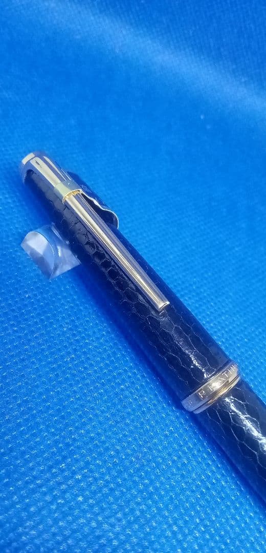 高級革巻きブラック 大型ペン先 18K 細字