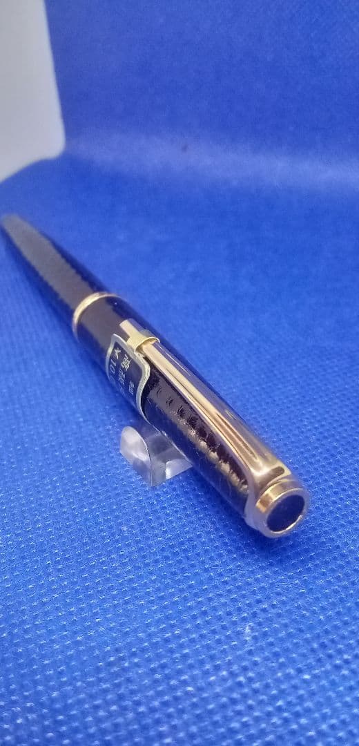 高級革巻きブラック 大型ペン先 18K 細字