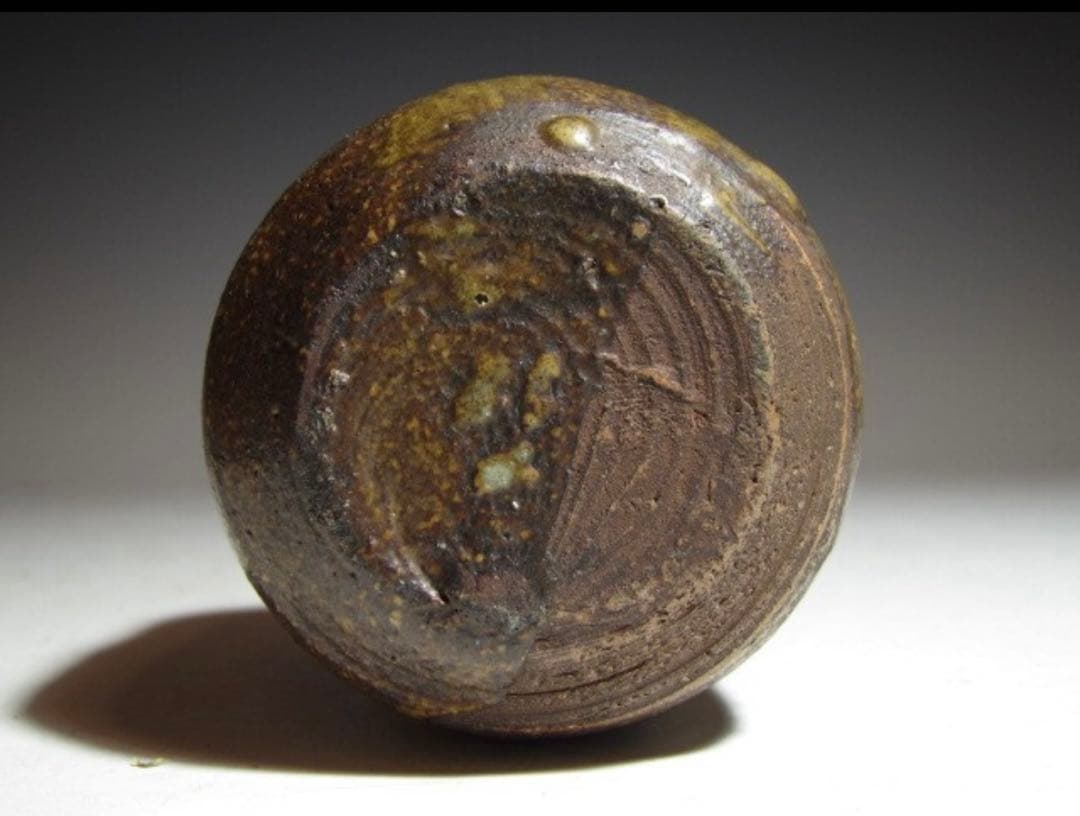 古備前茶入「三つ巴」表千家七代 如心斎花押の時代の名品！7763