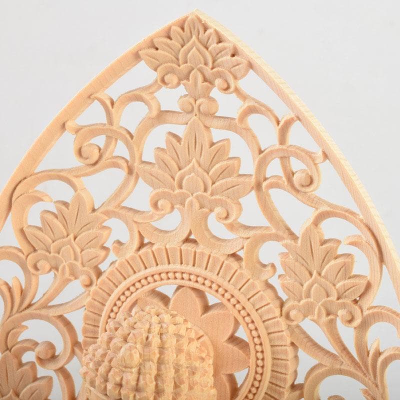 仏教美術　桧彫刻　釈迦如来座像　仏像　蓮華台　C　8982