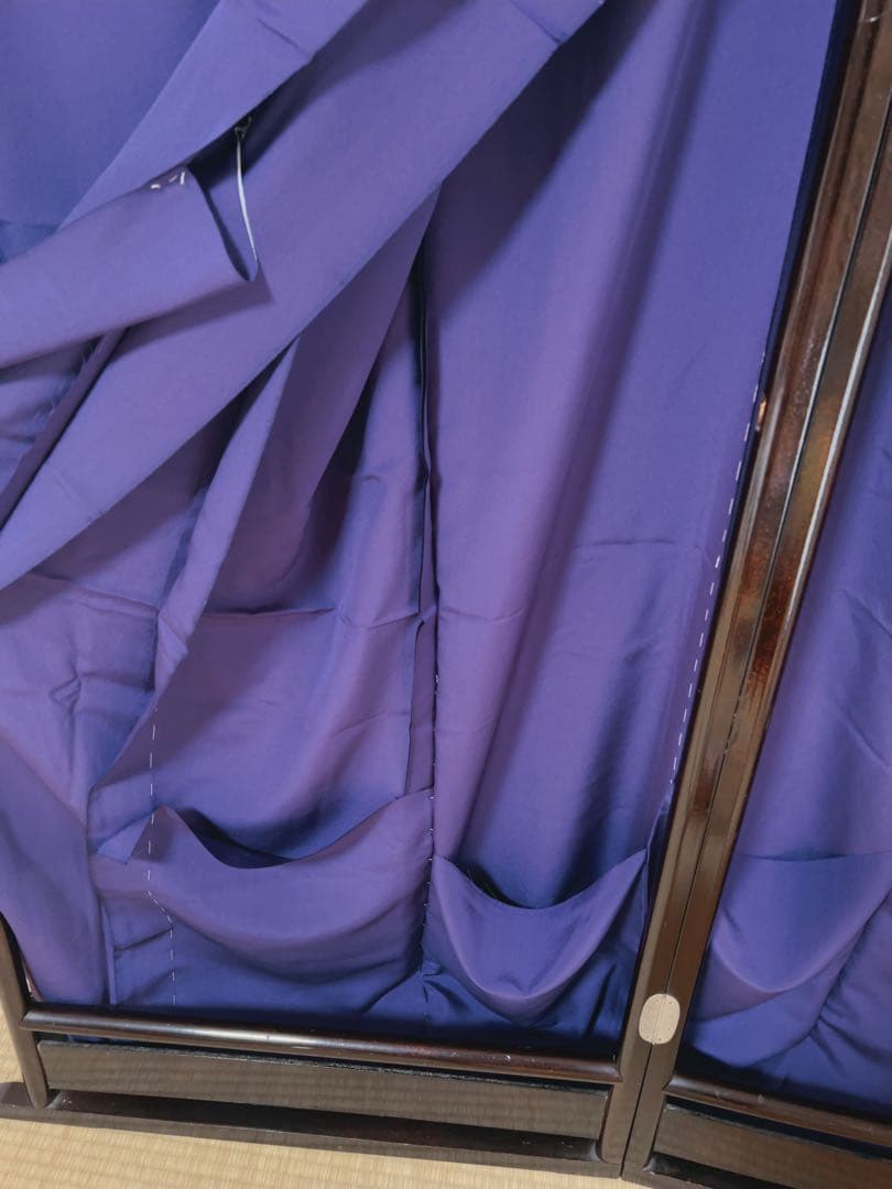 [未使用] 未仕立て 振袖 仮絵羽 刺繍 フラワーシーズン 着物 訪問着