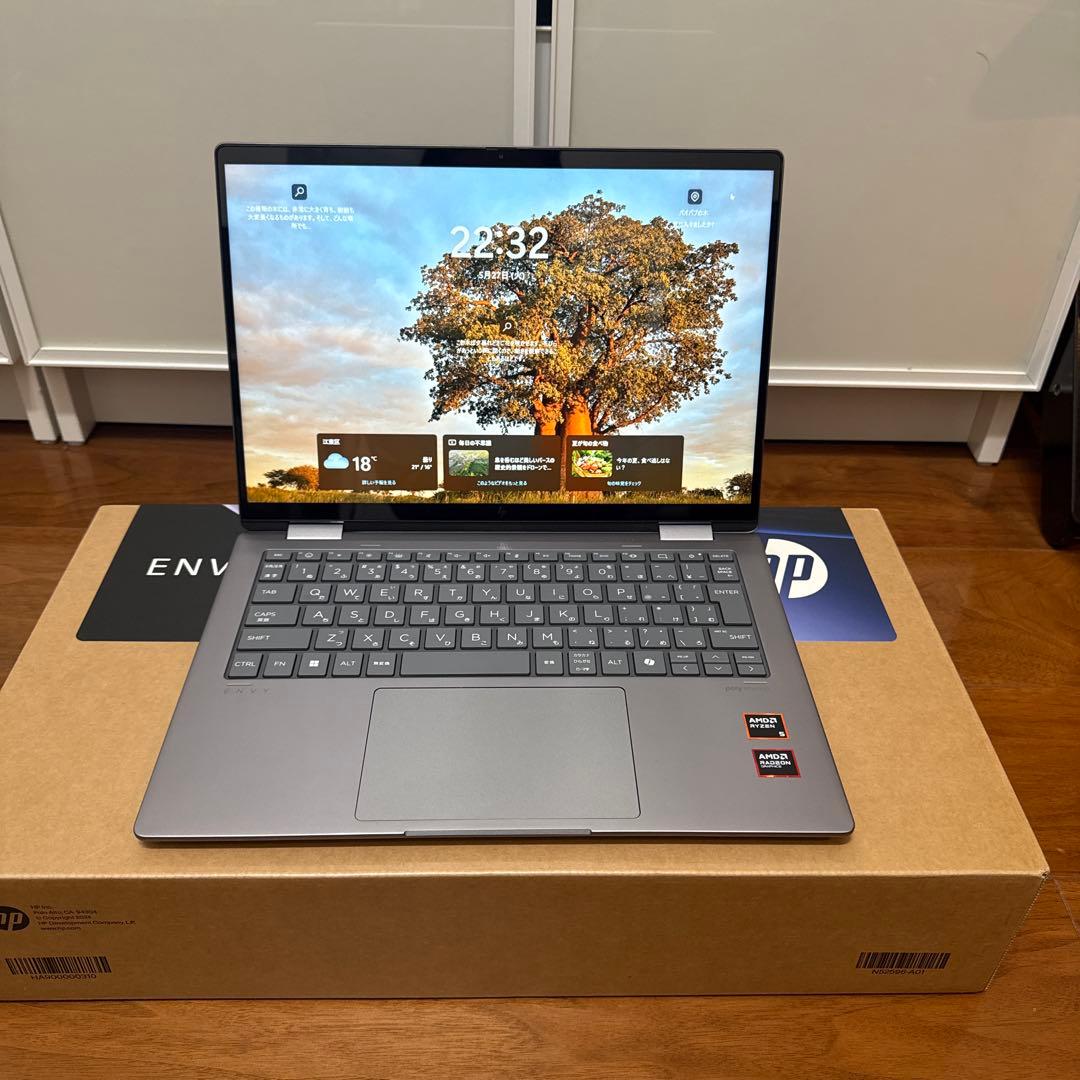 美品　現行品　HP Envy x360 14-fa0000AU シルバー