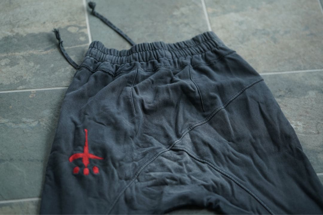 CVTVLIST 加工 サルエル リブ スウェット パンツ カタリスト