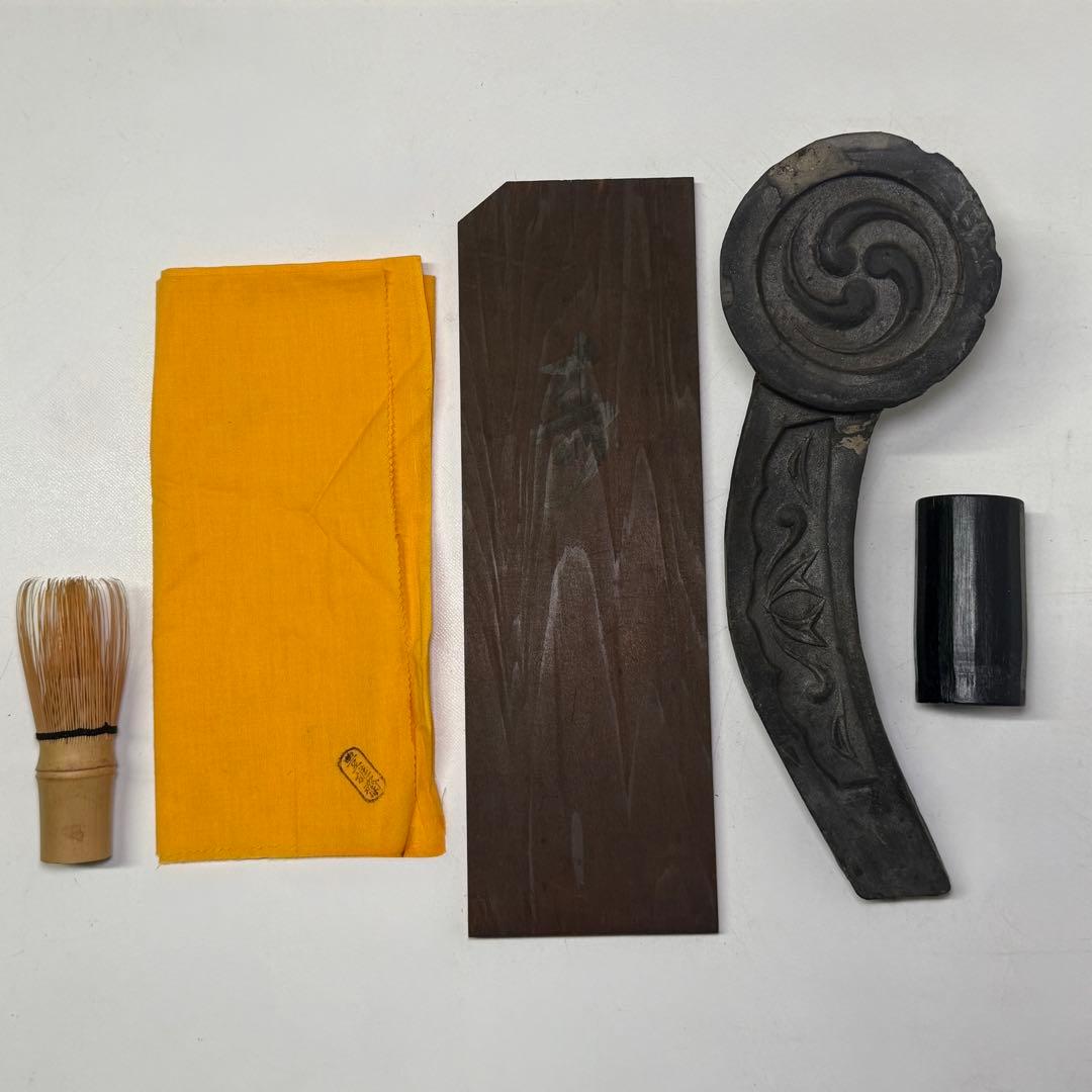 時代 萬松院平成大修理 古瓦 古天井板 指物師 豊雄斎 共布 花器 煎茶道具