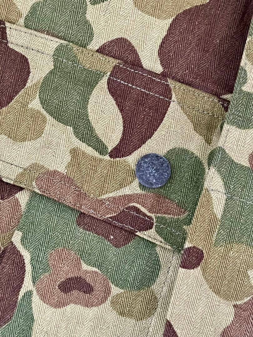 40s U.S.ARMY ダックハンターカモHBT 本物実物デッドストック PW