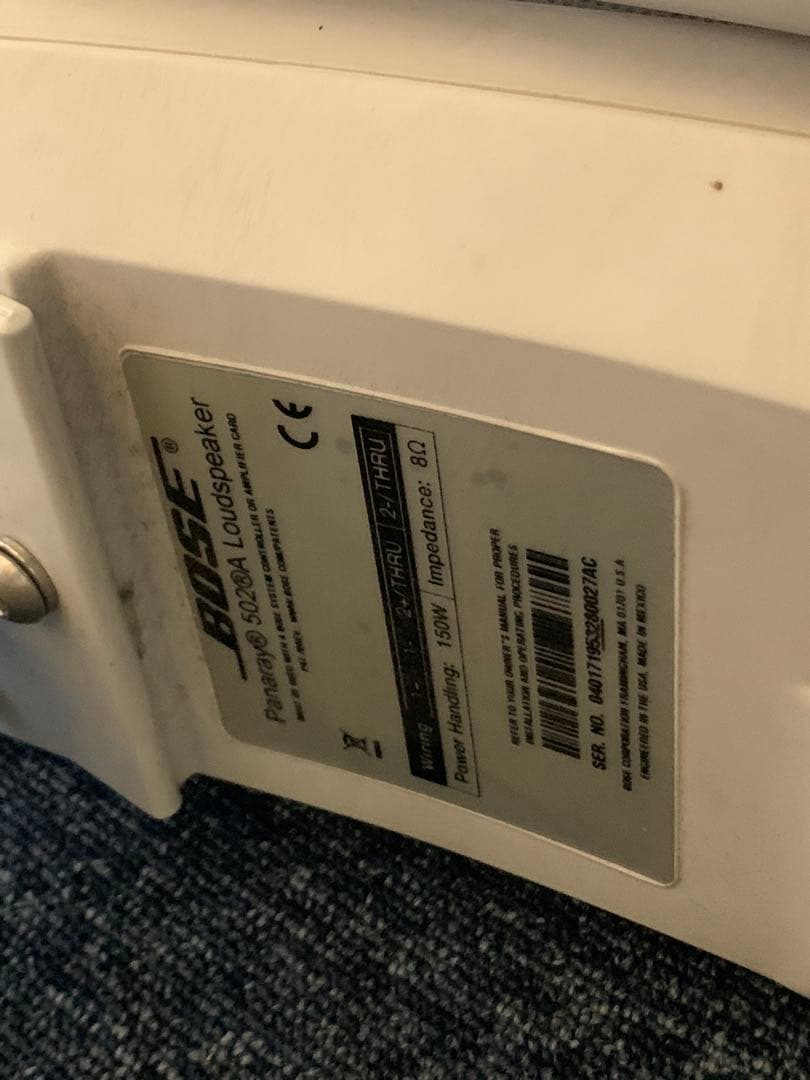 ②2本　BOSE Panaray System 502A スピーカー金具付