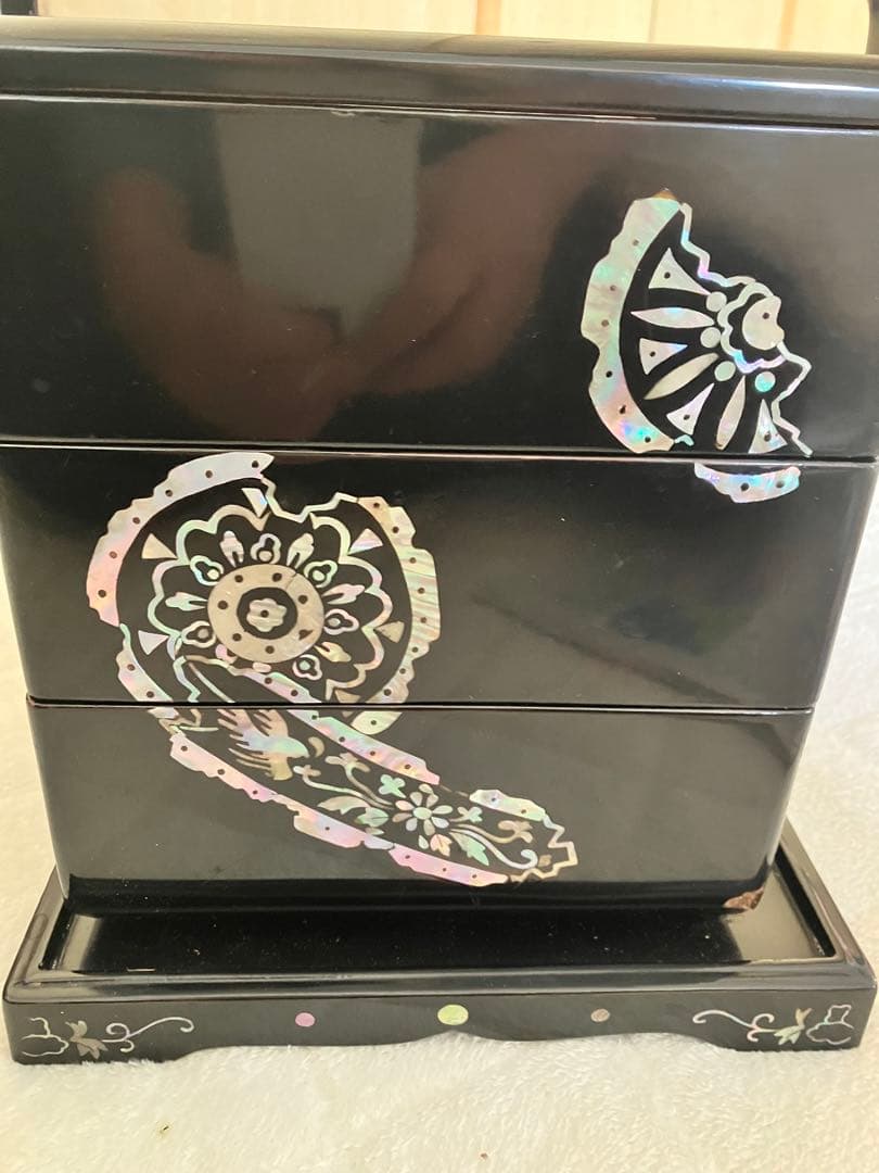 螺鈿重箱 3段 骨董